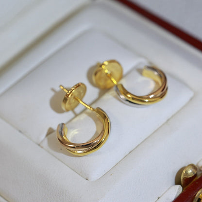 [Okajuri Jewelry] TRINITY ON DIAMOND MINI EARRINGS