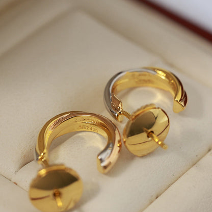 [Okajuri Jewelry] TRINITY ON DIAMOND MINI EARRINGS