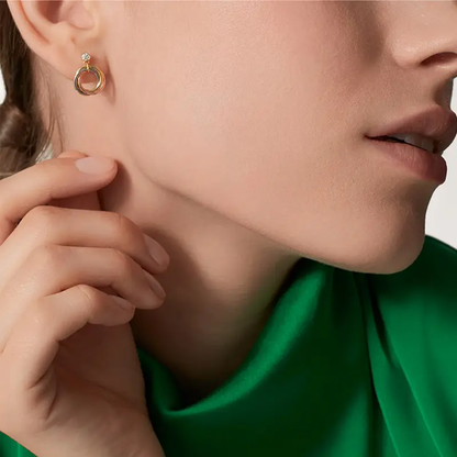 [Okajuri Jewelry] TRINITY ON DIAMOND  EARRINGS