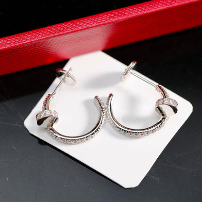 [Okajuri Jewelry] JUSTE FULL DIAMOND SMALL EARRINGS