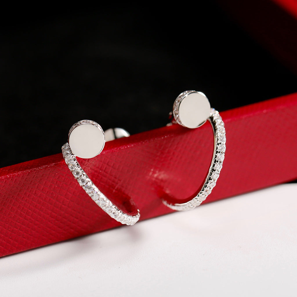 [Okajuri Jewelry] JUSTE FULL DIAMOND SMALL EARRINGS