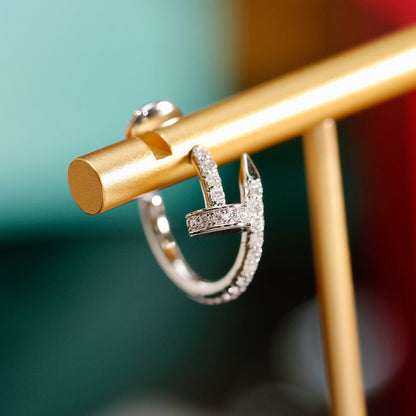 [Okajuri Jewelry] JUSTE FULL DIAMOND SMALL EARRINGS