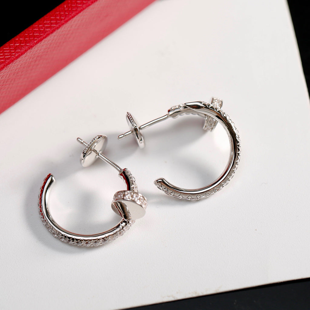 [Okajuri Jewelry] JUSTE FULL DIAMOND SMALL EARRINGS