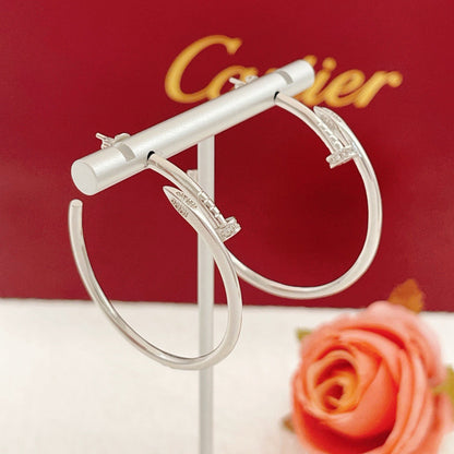 [Okajuri Jewelry] JUSTE HALF DIAMOND LARGE EARRINGS