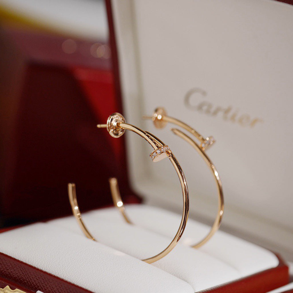 [Okajuri Jewelry] JUSTE HALF DIAMOND LARGE EARRINGS