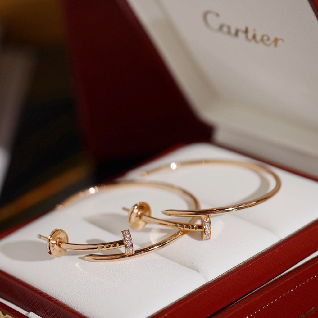 [Okajuri Jewelry] JUSTE HALF DIAMOND LARGE EARRINGS