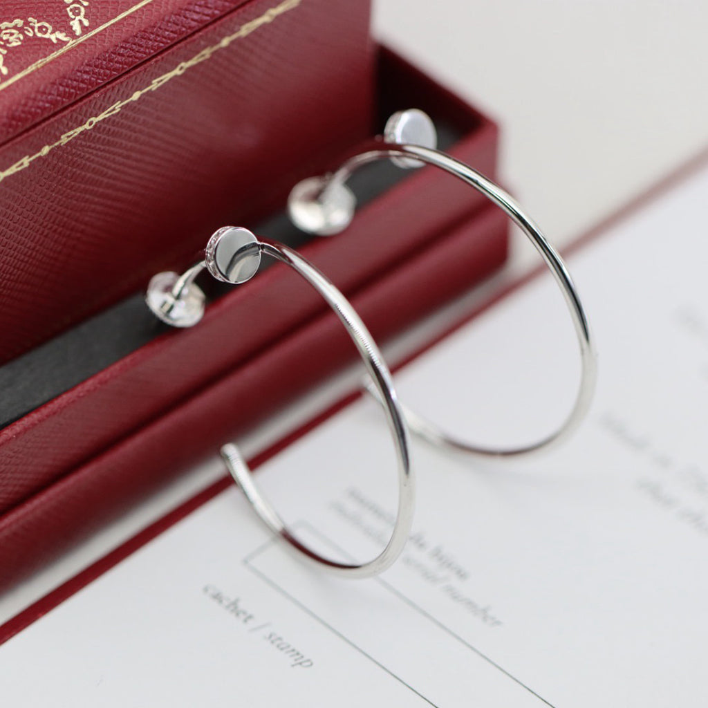 [Okajuri Jewelry] JUSTE HALF DIAMOND LARGE EARRINGS
