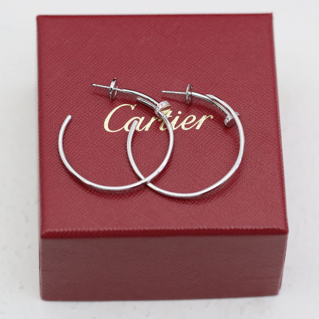 [Okajuri Jewelry] JUSTE HALF DIAMOND LARGE EARRINGS