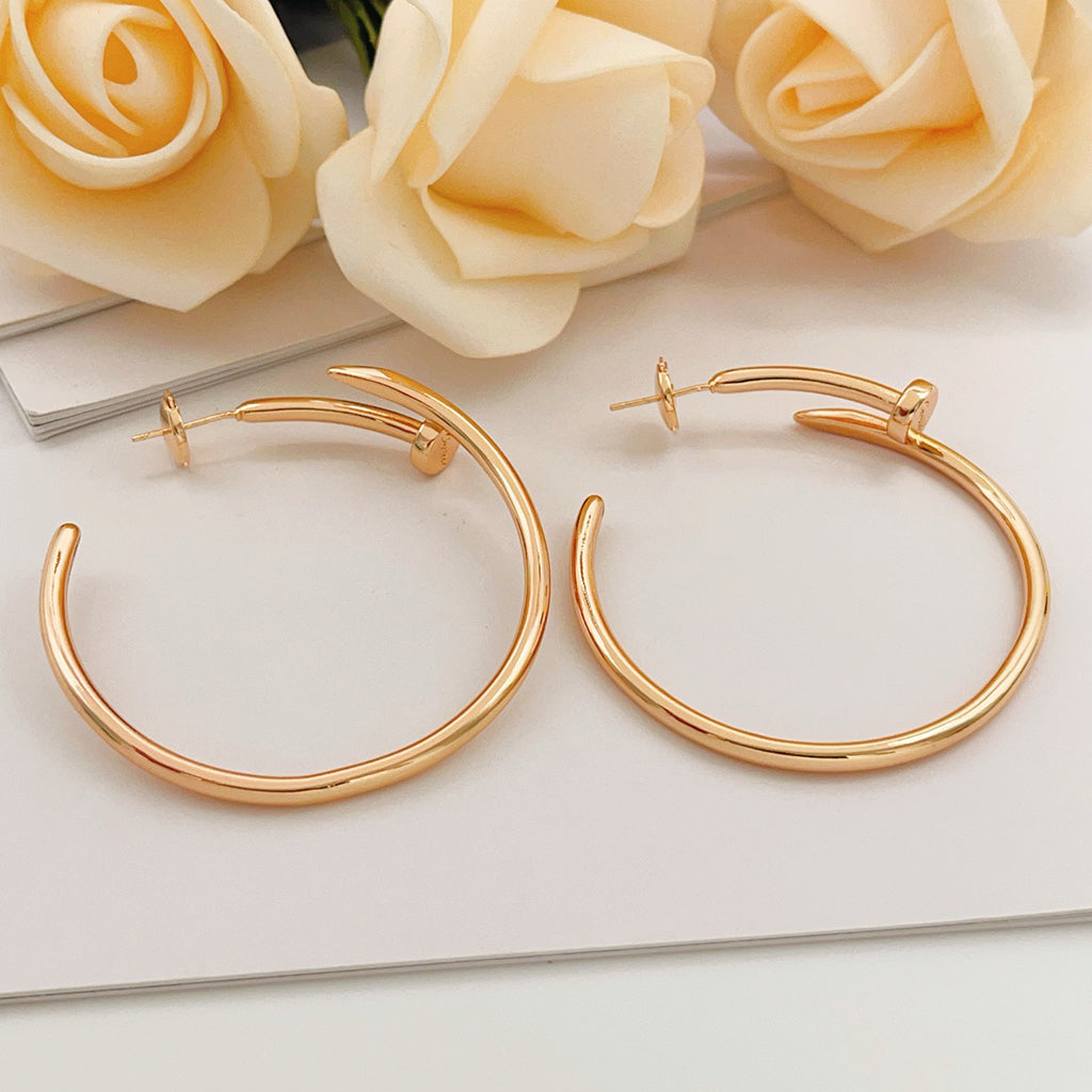 [Okajuri Jewelry] JUSTE NO DIAMOND LARGE EARRINGS