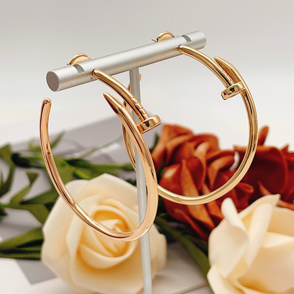 [Okajuri Jewelry] JUSTE NO DIAMOND LARGE EARRINGS