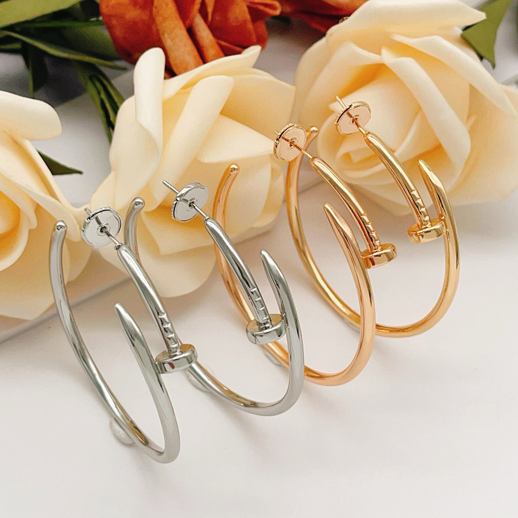 [Okajuri Jewelry] JUSTE NO DIAMOND LARGE EARRINGS