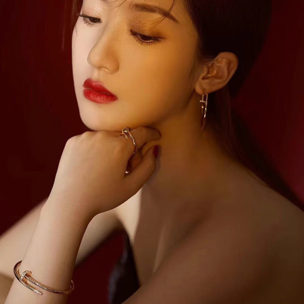 [Okajuri Jewelry] JUSTE NO DIAMOND LARGE EARRINGS