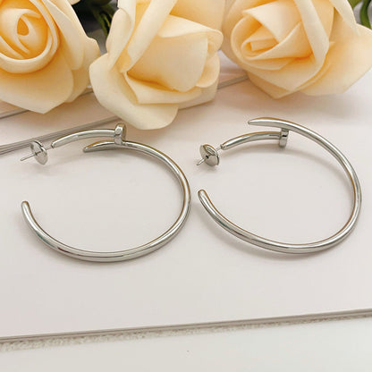 [Okajuri Jewelry] JUSTE NO DIAMOND LARGE EARRINGS