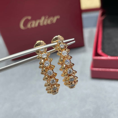 [Okajuri Jewelry] CLASH FULL DIAMOND MEDIUM EARRINGS