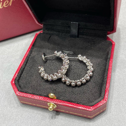 [Okajuri Jewelry] CLASH FULL DIAMOND MEDIUM EARRINGS