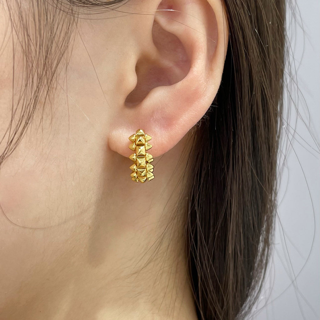 [Okajuri Jewelry] CLASH MINI HOOP EARRINGS
