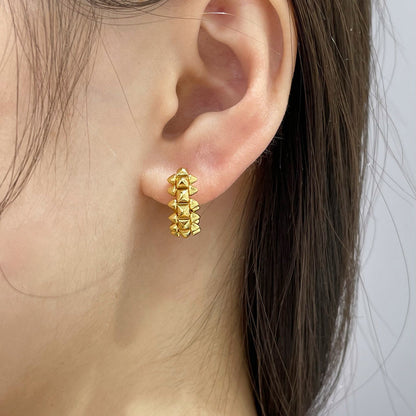 [Okajuri Jewelry] CLASH MINI HOOP EARRINGS