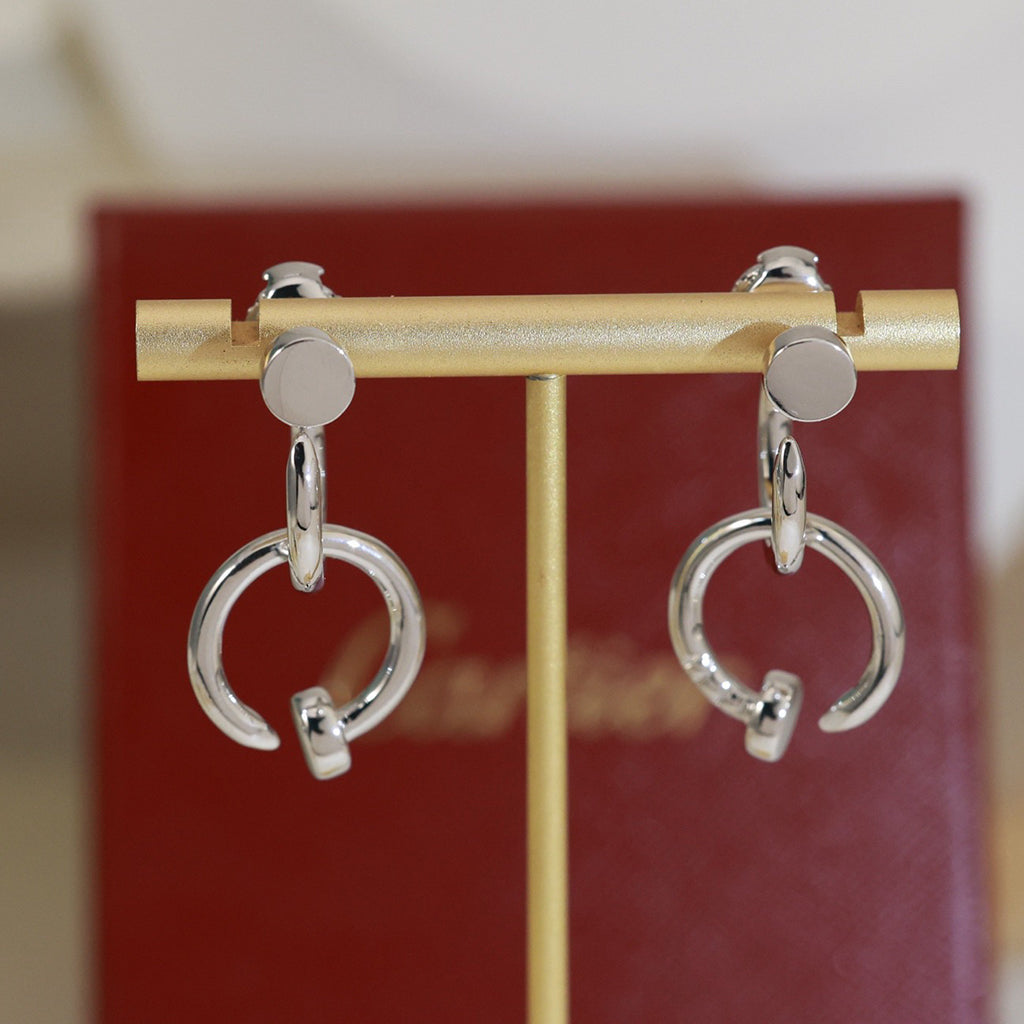 [Okajuri Jewelry] JUSTE NO DIAMOND DOUBLE EARRINGS