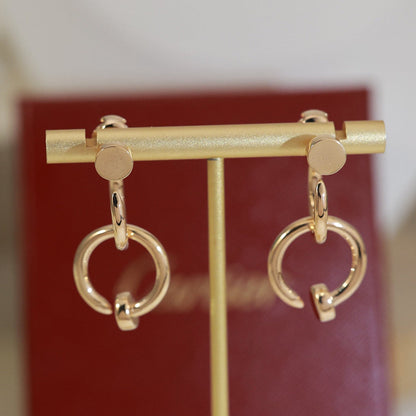 [Okajuri Jewelry] JUSTE NO DIAMOND DOUBLE EARRINGS