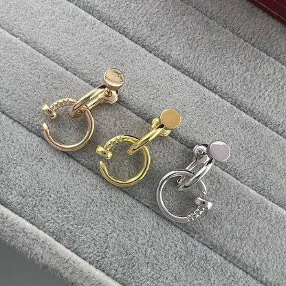 [Okajuri Jewelry] JUSTE NO DIAMOND DOUBLE EARRINGS