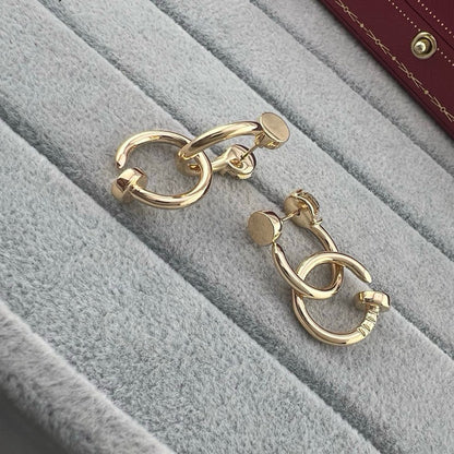 [Okajuri Jewelry] JUSTE NO DIAMOND DOUBLE EARRINGS