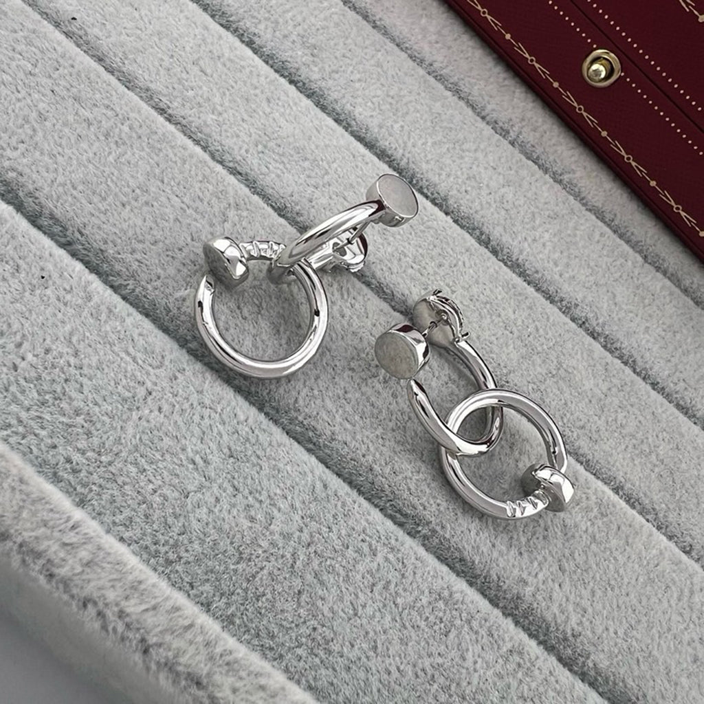 [Okajuri Jewelry] JUSTE NO DIAMOND DOUBLE EARRINGS