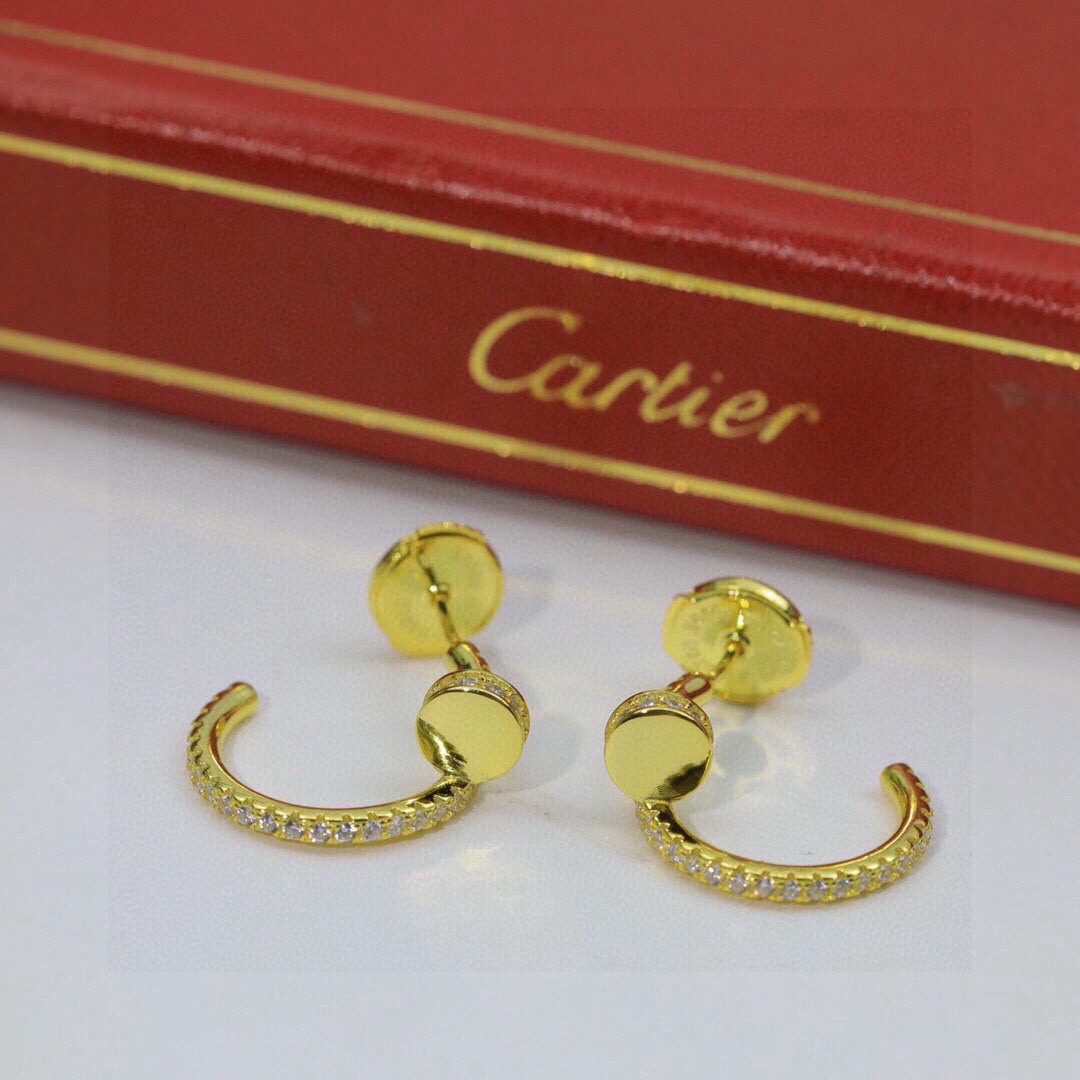 [Okajuri Jewelry] JUSTE FULL DIAMOND DOUBLE EARRINGS