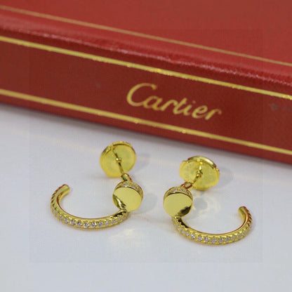 [Okajuri Jewelry] JUSTE FULL DIAMOND DOUBLE EARRINGS