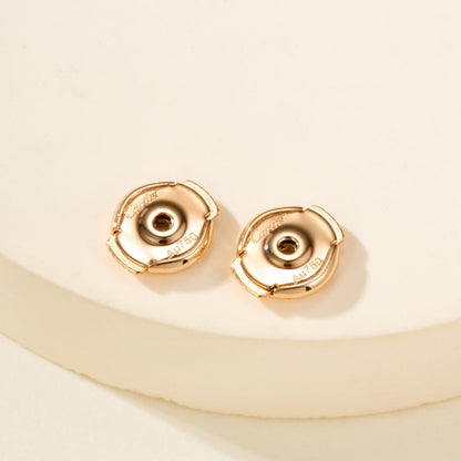 [Okajuri Jewelry] JUSTE HALF DIAMOND DOUBLE EARRINGS