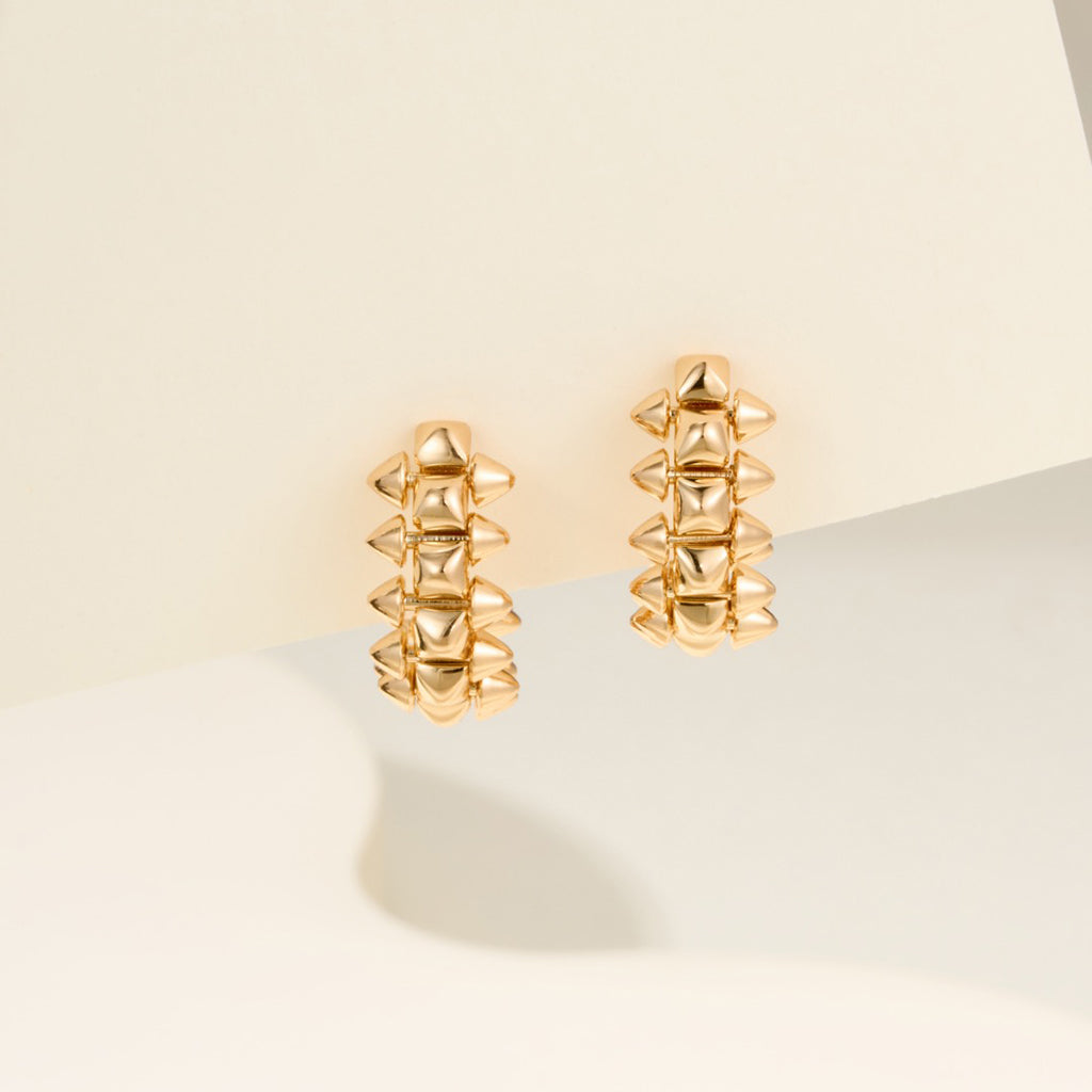 [Okajuri Jewelry] CLASH MINI HOOP EARRINGS