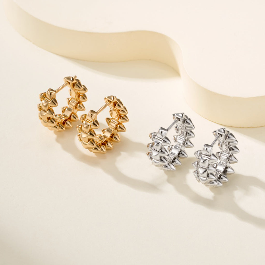 [Okajuri Jewelry] CLASH MINI HOOP EARRINGS