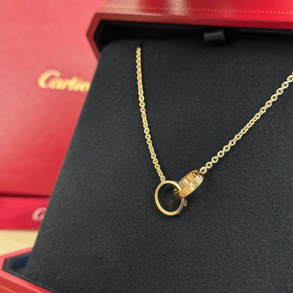 [Okajuri Jewelry] LOVE DOUBLE RING NECKLACE