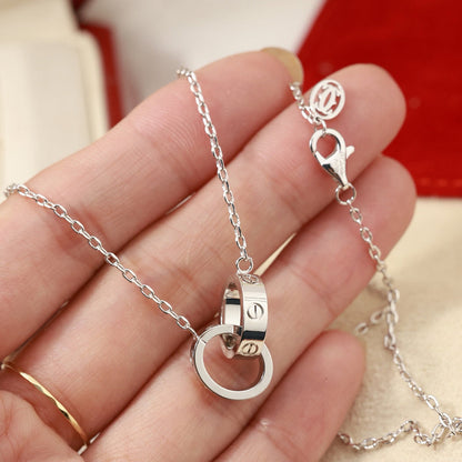 [Okajuri Jewelry] LOVE DOUBLE RING NECKLACE