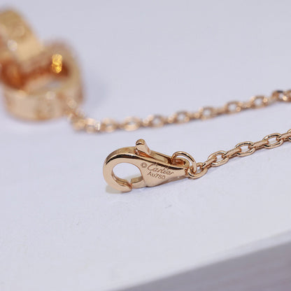 [Okajuri Jewelry] LOVE DOUBLE RING NECKLACE