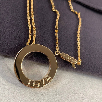 [Okajuri Jewelry] LOVE NECKLACE 16MM 3 DIAMONDS