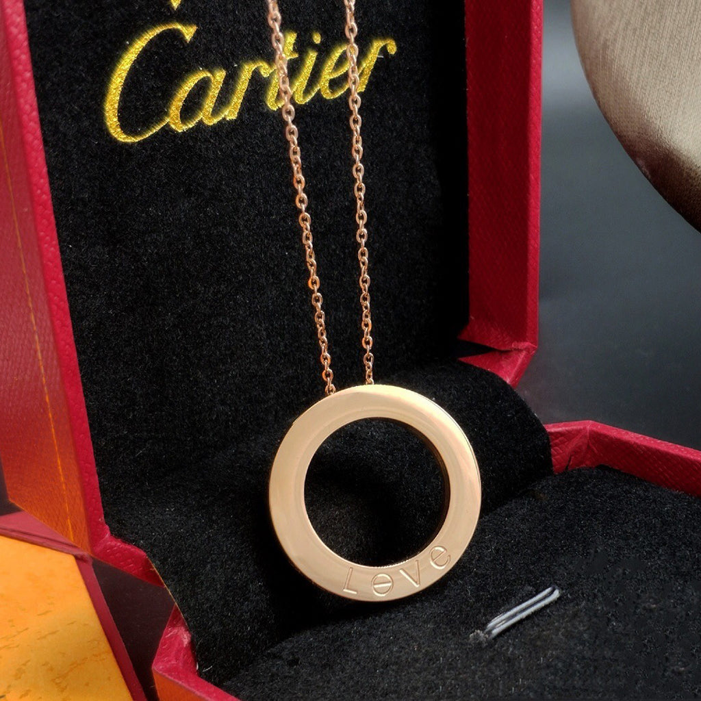 [Okajuri Jewelry] LOVE NECKLACE 16MM 3 DIAMONDS