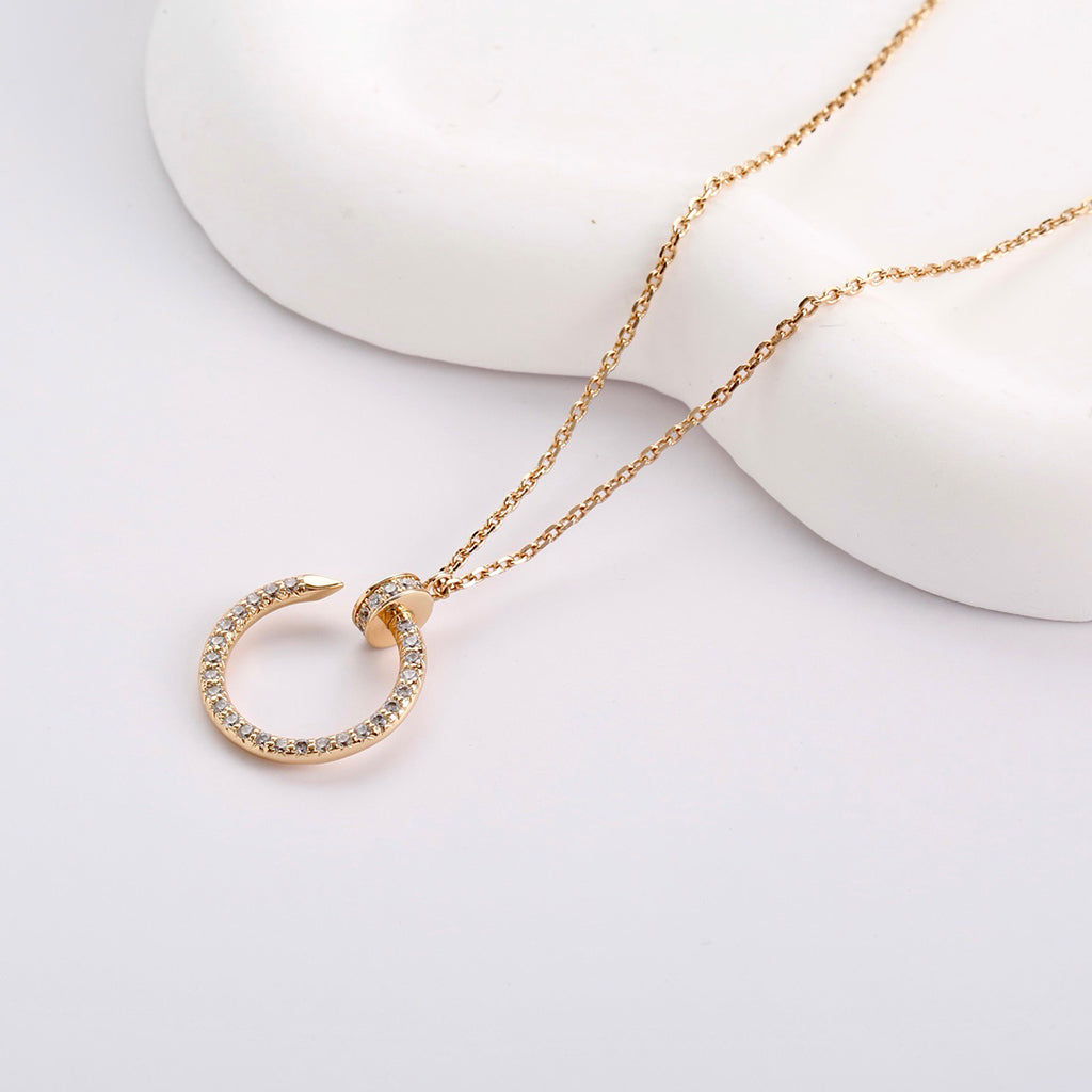 [Okajuri Jewelry] JUSTE NECKLACE FULL DIAMOND