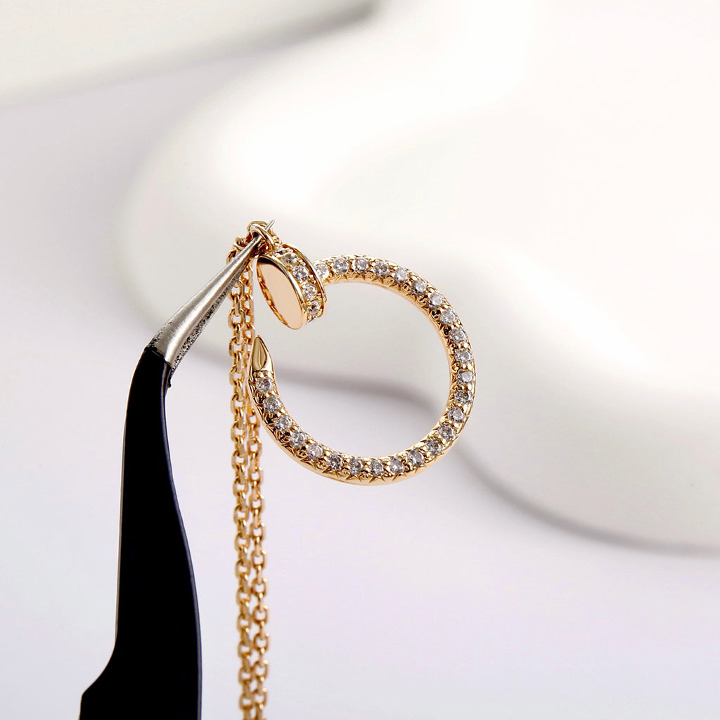 [Okajuri Jewelry] JUSTE NECKLACE FULL DIAMOND