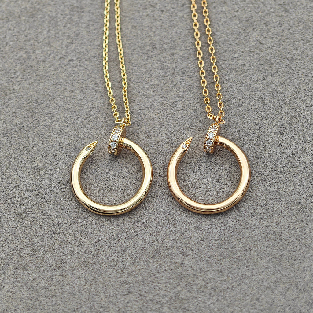 [Okajuri Jewelry] JUSTE NECKLACE HALF DIAMOND