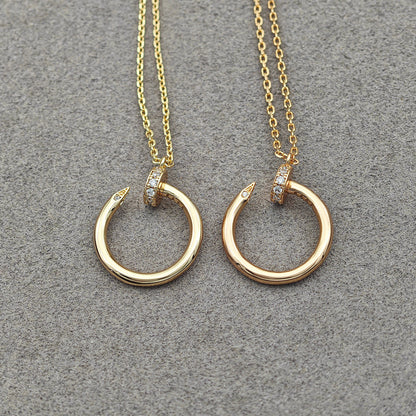 [Okajuri Jewelry] JUSTE NECKLACE HALF DIAMOND