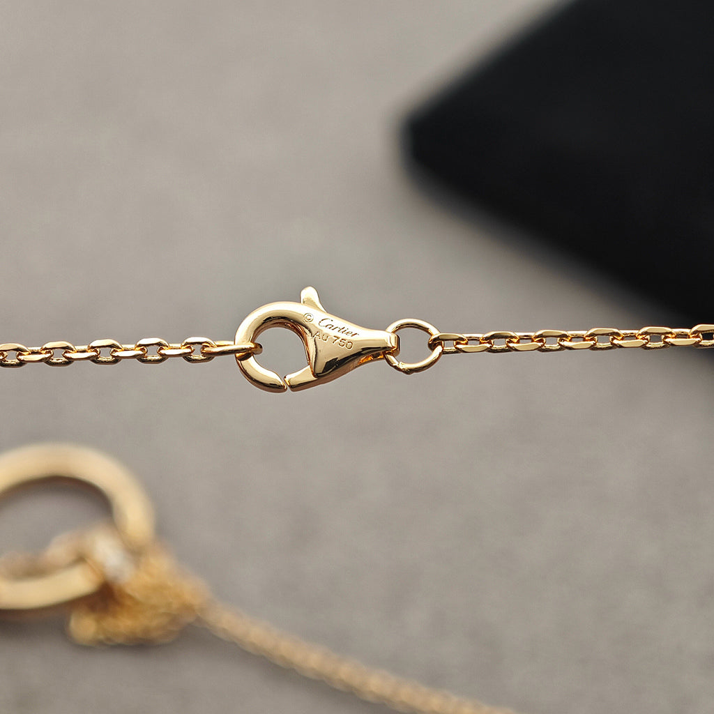 [Okajuri Jewelry] JUSTE NECKLACE HALF DIAMOND