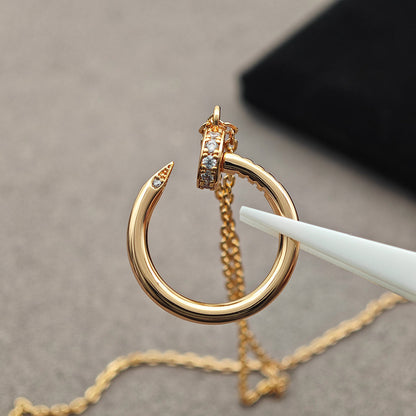 [Okajuri Jewelry] JUSTE NECKLACE HALF DIAMOND