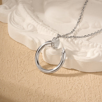 [Okajuri Jewelry] JUSTE NECKLACE HALF DIAMOND