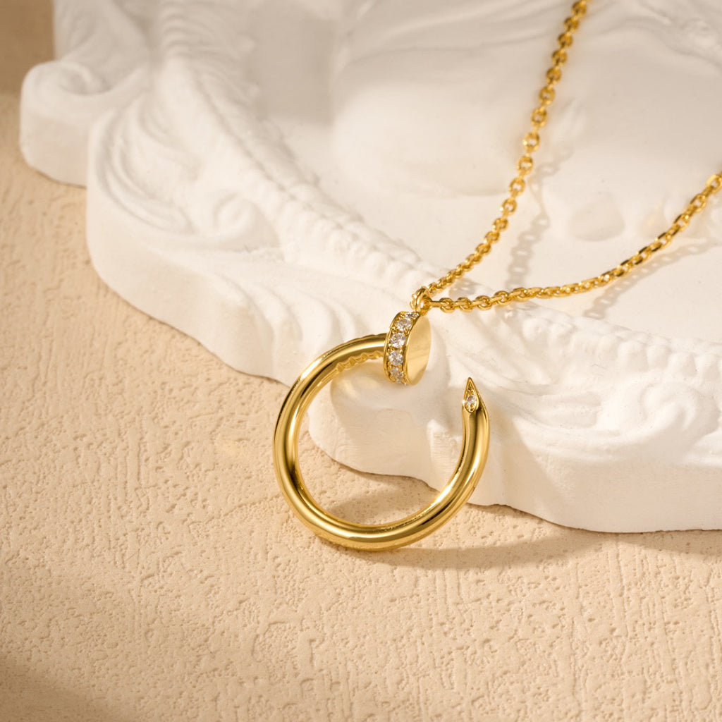 [Okajuri Jewelry] JUSTE NECKLACE HALF DIAMOND
