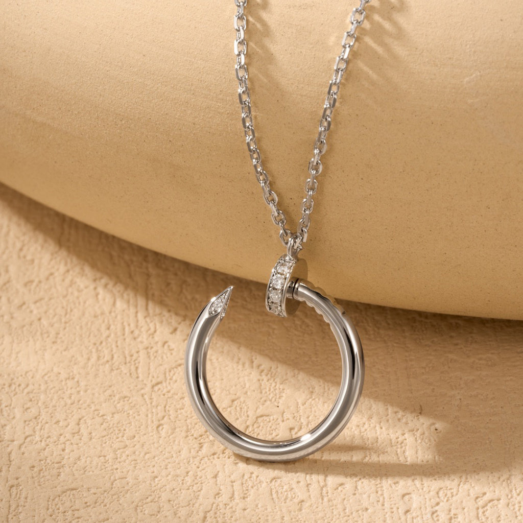 [Okajuri Jewelry] JUSTE NECKLACE HALF DIAMOND
