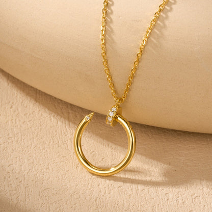 [Okajuri Jewelry] JUSTE NECKLACE HALF DIAMOND