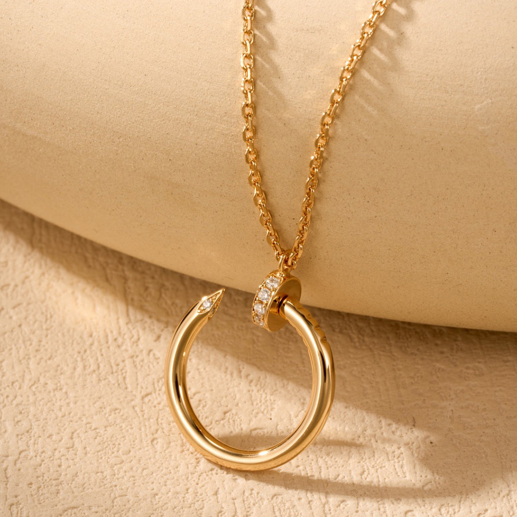 [Okajuri Jewelry] JUSTE NECKLACE HALF DIAMOND