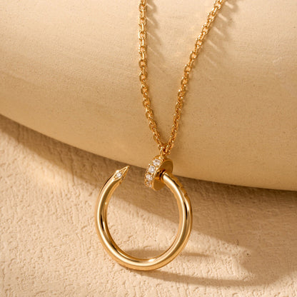[Okajuri Jewelry] JUSTE NECKLACE HALF DIAMOND