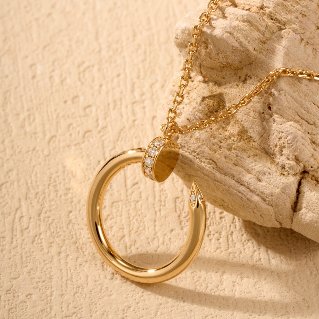 [Okajuri Jewelry] JUSTE NECKLACE HALF DIAMOND