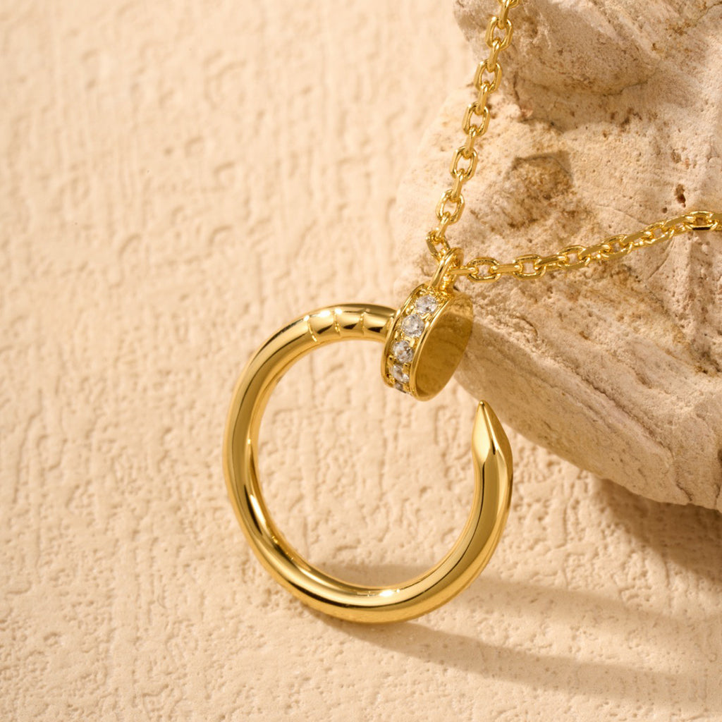 [Okajuri Jewelry] JUSTE NECKLACE HALF DIAMOND